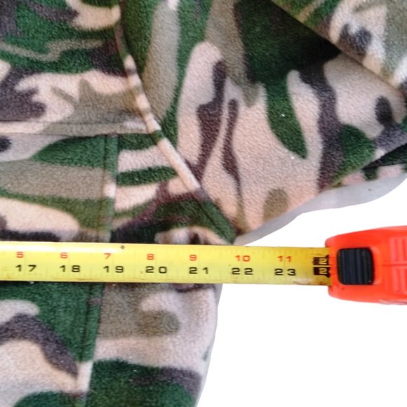 Columbia Camo Fleece Zip Up Youth Adult Size 18/20 - Picture 5 of 8